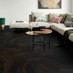  Interior Pictures of Black Big Hexagon 259 from the Moduleo Moods collection | Moduleo